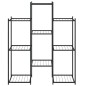 vidaXL Soporte para flores de hierro negro 83x25x100 cm vidaXL Soporte para flores de hierro negro 83x25x100 cm
