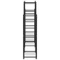 vidaXL Soporte para flores de hierro negro 83x25x100 cm vidaXL Soporte para flores de hierro negro 83x25x100 cm
