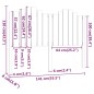 vidaXL Cabecero de cama madera maciza de pino 141x4x110 cm vidaXL Cabecero de cama madera maciza de pino 141x4x110 cm
