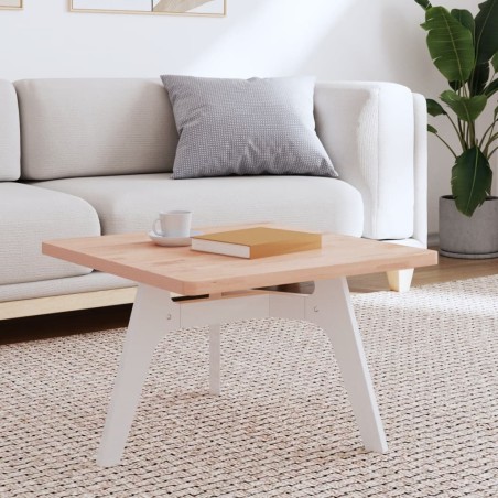 vidaXL Tablero de mesa cuadrado de madera maciza de haya 60x60x2,5 cm