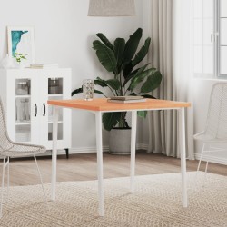 vidaXL Tablero de mesa cuadrado de madera maciza de haya 70x70x2,5 cm