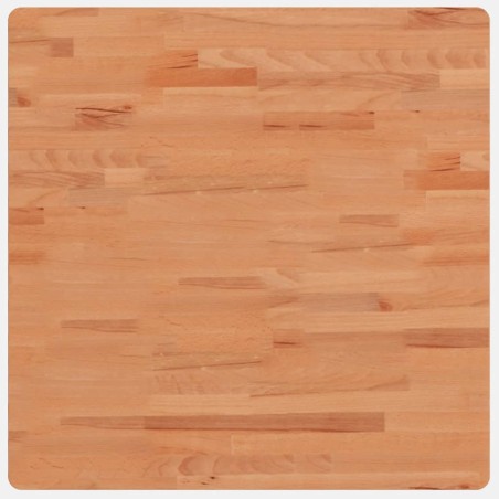 vidaXL Tablero de mesa cuadrado de madera maciza de haya 70x70x2,5 cm