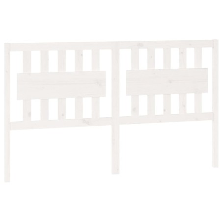 vidaXL Cabecero de cama madera maciza de pino blanco 155,5x4x100 cm