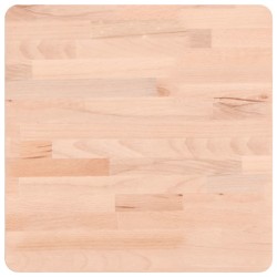 vidaXL Tablero de mesa cuadrado de madera maciza de haya 40x40x2,5 cm