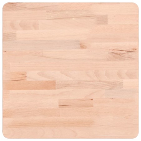 vidaXL Tablero de mesa cuadrado de madera maciza de haya 40x40x2,5 cm