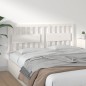 vidaXL Cabecero de cama madera maciza de pino blanco 155,5x4x100 cm vidaXL Cabecero de cama madera maciza de pino blanco 155,5x4x100 cm