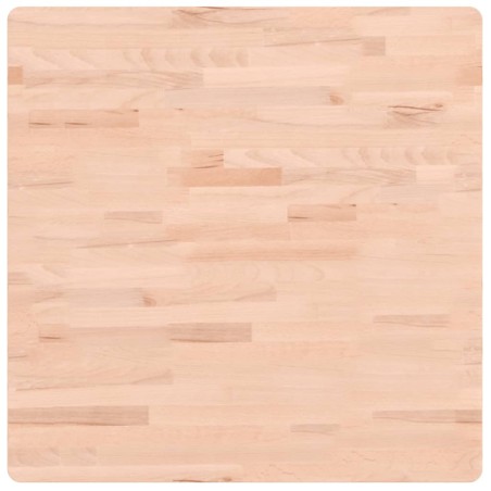 vidaXL Tablero de mesa cuadrado de madera maciza de haya 70x70x4 cm