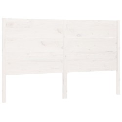 vidaXL Cabecero madera maciza de pino blanco 141x4x100 cm