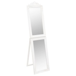 vidaXL Espejo de pie blanco 45x180 cm