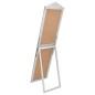 vidaXL Espejo de pie plateado 50x200 cm
