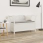 vidaXL Banco madera maciza abeto blanco 107x45x75,5 cm vidaXL Banco madera maciza abeto blanco 107x45x75,5 cm
