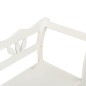vidaXL Banco madera maciza abeto blanco 107x45x75,5 cm vidaXL Banco madera maciza abeto blanco 107x45x75,5 cm