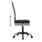 vidaXL Silla de oficina tela de malla negra vidaXL Silla de oficina tela de malla negra