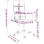 vidaXL Silla de oficina de tela gris oscuro vidaXL Silla de oficina de tela gris oscuro