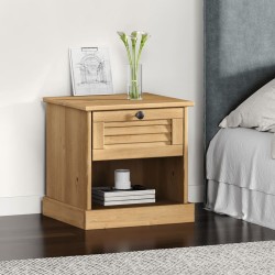 vidaXL Mesita de noche VIGO madera maciza de pino 42x35x40 cm