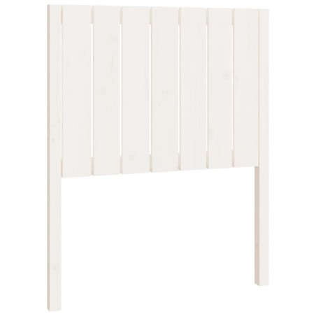vidaXL Cabecero de cama madera maciza de pino blanco 80,5x4x100 cm