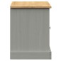 vidaXL Banco zapatero VIGO madera maciza de pino gris 106x35x45 cm vidaXL Banco zapatero VIGO madera maciza de pino gris 106x35x45 cm