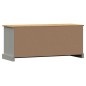 vidaXL Banco zapatero VIGO madera maciza de pino gris 106x35x45 cm vidaXL Banco zapatero VIGO madera maciza de pino gris 106x35x45 cm
