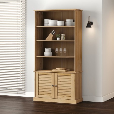 vidaXL Librería VIGO madera maciza de pino 85x35x170 cm