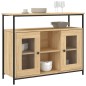 vidaXL Aparador de madera de ingeniería roble Sonoma 100x35x80 cm vidaXL Aparador de madera de ingeniería roble Sonoma 100x35x80 cm