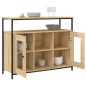 vidaXL Aparador de madera de ingeniería roble Sonoma 100x35x80 cm vidaXL Aparador de madera de ingeniería roble Sonoma 100x35x80 cm