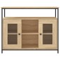 vidaXL Aparador de madera de ingeniería roble Sonoma 100x35x80 cm vidaXL Aparador de madera de ingeniería roble Sonoma 100x35x80 cm