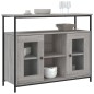 vidaXL Aparador de madera de ingeniería gris Sonoma 100x35x80 cm vidaXL Aparador de madera de ingeniería gris Sonoma 100x35x80 cm