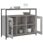 vidaXL Aparador de madera de ingeniería gris Sonoma 100x35x80 cm vidaXL Aparador de madera de ingeniería gris Sonoma 100x35x80 cm