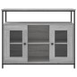 vidaXL Aparador de madera de ingeniería gris Sonoma 100x35x80 cm vidaXL Aparador de madera de ingeniería gris Sonoma 100x35x80 cm