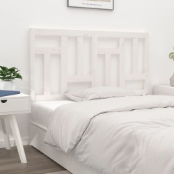 vidaXL Cabecero de cama madera maciza de pino blanco 155,5x4x100 cm