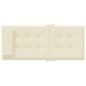 vidaXL Cojines de silla respaldo alto 2 uds tela Oxford color crema vidaXL Cojines de silla respaldo alto 2 uds tela Oxford color crema