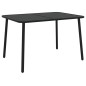 vidaXL Mesa de jardín acero gris antracita 110x80x71 cm vidaXL Mesa de jardín acero gris antracita 110x80x71 cm