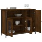 vidaXL Aparador de madera de ingeniería marrón roble 100x35x75 cm