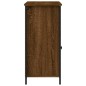 vidaXL Aparador de madera de ingeniería marrón roble 100x35x75 cm