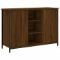 vidaXL Aparador de madera de ingeniería marrón roble 100x35x70 cm vidaXL Aparador de madera de ingeniería marrón roble 100x35x70 cm