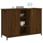 vidaXL Aparador de madera de ingeniería marrón roble 100x35x70 cm vidaXL Aparador de madera de ingeniería marrón roble 100x35x70 cm