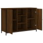 vidaXL Aparador de madera de ingeniería marrón roble 100x35x70 cm vidaXL Aparador de madera de ingeniería marrón roble 100x35x70 cm