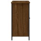 vidaXL Aparador de madera de ingeniería marrón roble 100x35x70 cm vidaXL Aparador de madera de ingeniería marrón roble 100x35x70 cm