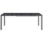 vidaXL Mesa de jardín de acero gris antracita 200x100x72 cm vidaXL Mesa de jardín de acero gris antracita 200x100x72 cm