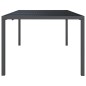 vidaXL Mesa de jardín de acero gris antracita 200x100x72 cm vidaXL Mesa de jardín de acero gris antracita 200x100x72 cm