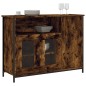 vidaXL Aparador madera de ingeniería roble ahumado 100x35x75 cm vidaXL Aparador madera de ingeniería roble ahumado 100x35x75 cm