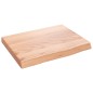 vidaXL Estante pared madera roble tratada marrón claro 40x30x(2-4) cm vidaXL Estante pared madera roble tratada marrón claro 40x30x(2-4) cm