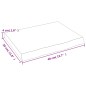 vidaXL Estante pared madera roble tratada marrón claro 40x30x(2-4) cm vidaXL Estante pared madera roble tratada marrón claro 40x30x(2-4) cm