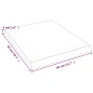 vidaXL Estante pared madera roble tratada marrón claro 40x50x(2-4) cm vidaXL Estante pared madera roble tratada marrón claro 40x50x(2-4) cm