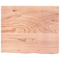 vidaXL Estante de pared madera de roble tratada marrón claro 60x50x2cm