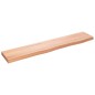 vidaXL Estante de pared madera roble tratada marrón claro 100x20x4 cm vidaXL Estante de pared madera roble tratada marrón claro 100x20x4 cm