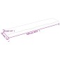 vidaXL Estante de pared madera roble tratada marrón claro 100x20x4 cm vidaXL Estante de pared madera roble tratada marrón claro 100x20x4 cm