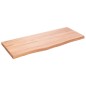 vidaXL Estante pared madera roble tratada marrón claro 100x40x(2-4) cm vidaXL Estante pared madera roble tratada marrón claro 100x40x(2-4) cm