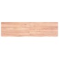 vidaXL Estante pared madera roble tratada marrón claro 120x30x(2-4) cm vidaXL Estante pared madera roble tratada marrón claro 120x30x(2-4) cm