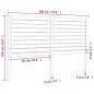 vidaXL Cabecero de cama madera maciza de pino 186x4x100 cm vidaXL Cabecero de cama madera maciza de pino 186x4x100 cm